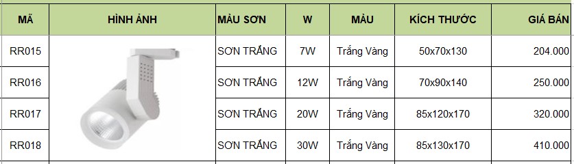 Đèn Led rọi ray RR001