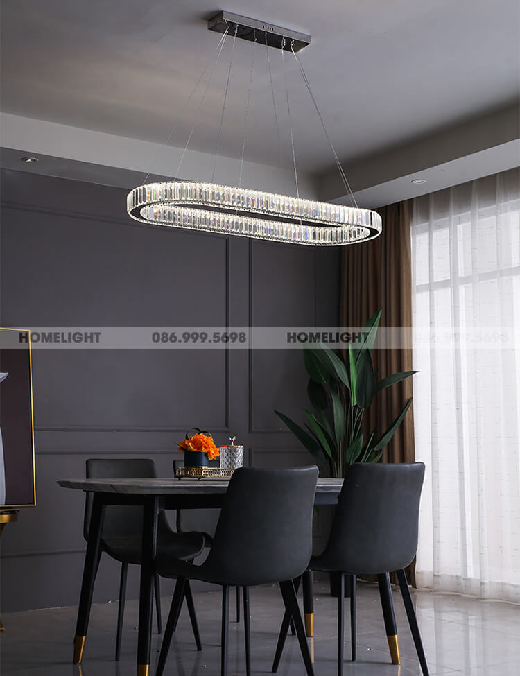 Đèn thả trang trí pha lê LADY065