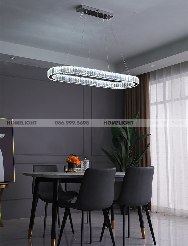 Đèn thả trang trí pha lê LADY065