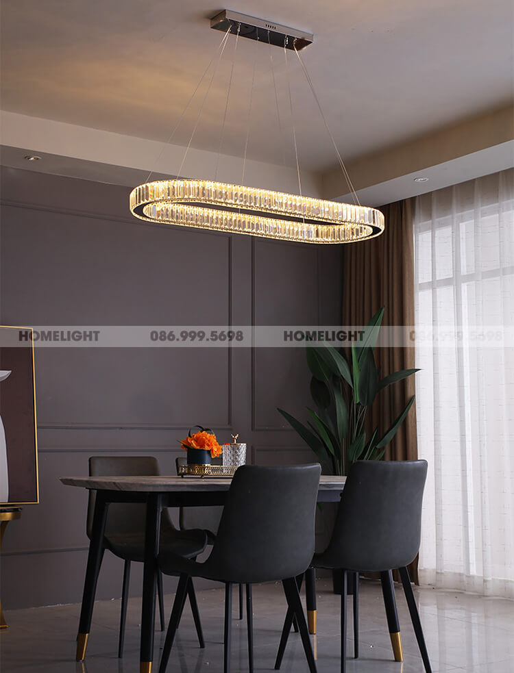 Đèn thả trang trí pha lê LADY065