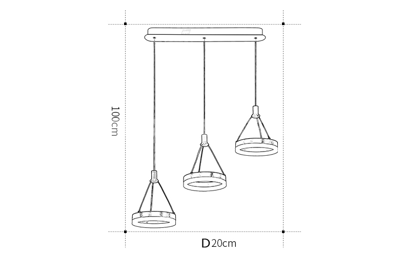 Đèn thả bàn ăn led DTL010-D