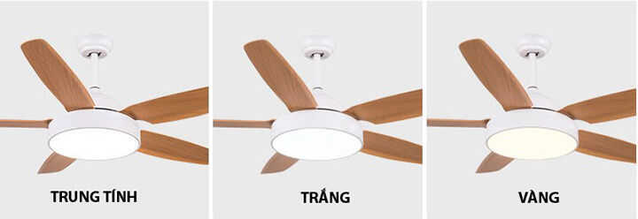 Quạt trần phòng khách đẹp hiện đại, trang trí nội thất ở Hà Nội