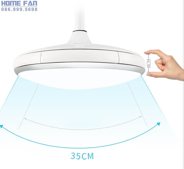 Quạt trần có đèn chùm - HL-FAN682