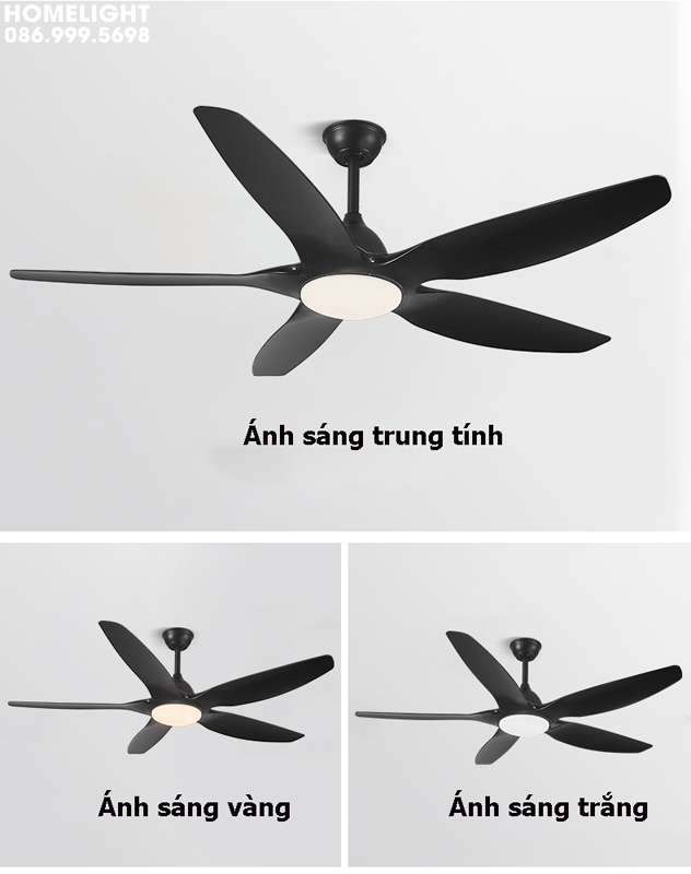 Quạt trần đèn hiện đại - HL-FAN370