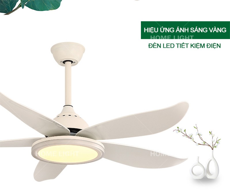 Quạt trần đèn trang trí phòng khách đẹp -HL-FAN089