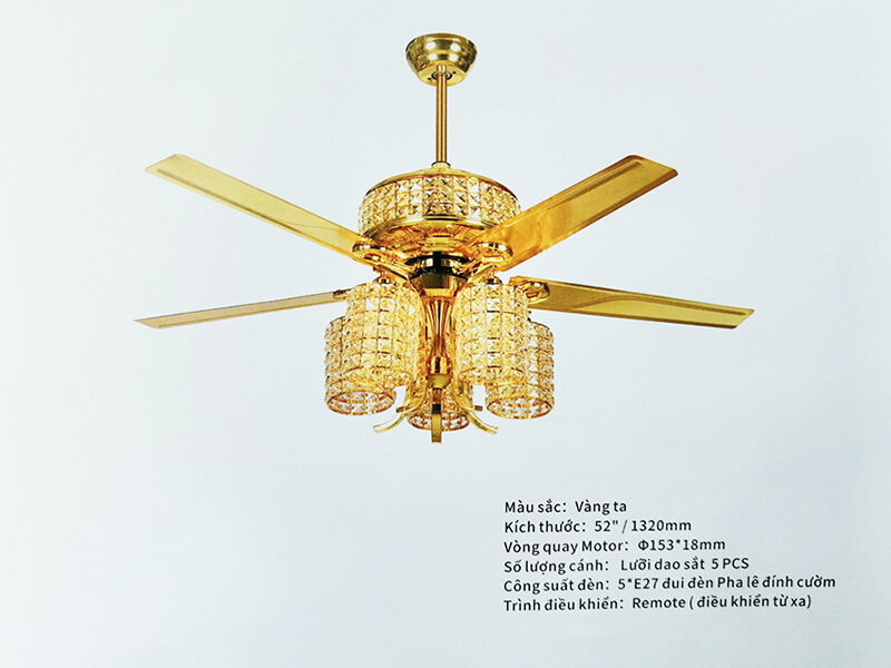 Quạt trần đèn chùm HL-FAN7111