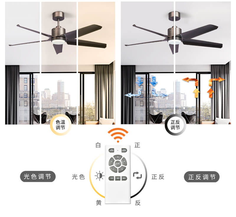 Quạt trần có đèn trang trí HL-KSA52905