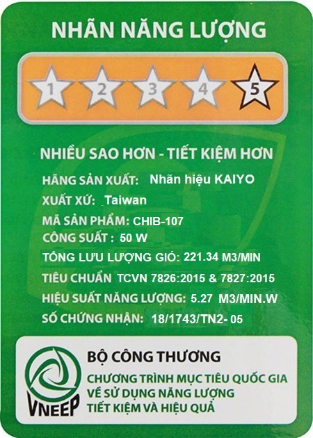 Quạt trần KAIYO cao cấp CHIB-107