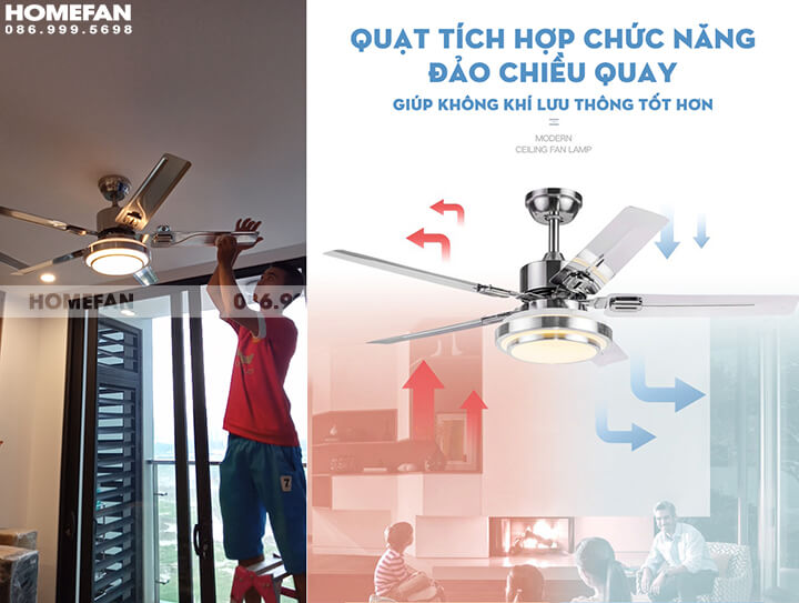 Top 3 mẫu quạt trần đèn giá rẻ đẹp dưới 3 triệu 2019