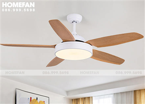 Chọn quạt trần có đèn trang trí cho phòng khách chung cư