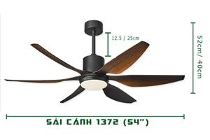 Cách chọn quạt trần đèn động cơ DC chung cư