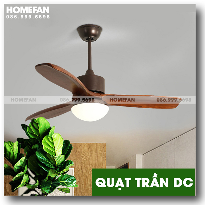 Quạt trần đèn cánh gỗ – HL-FAN691