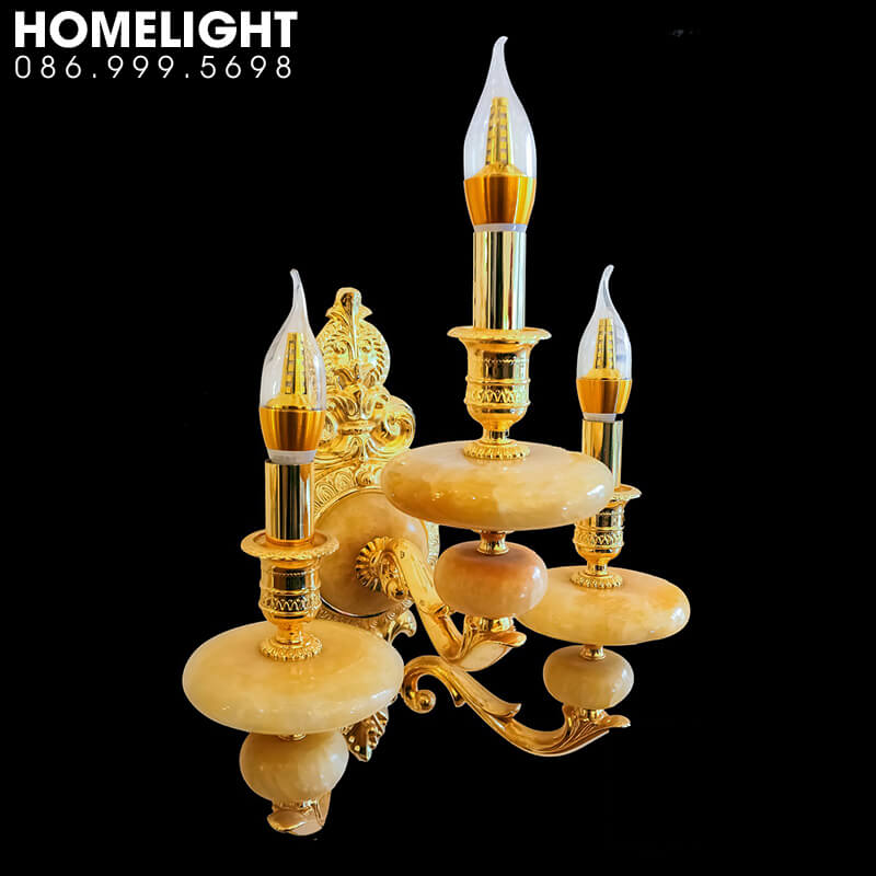 Đèn ttường đồng nến – 9266-3