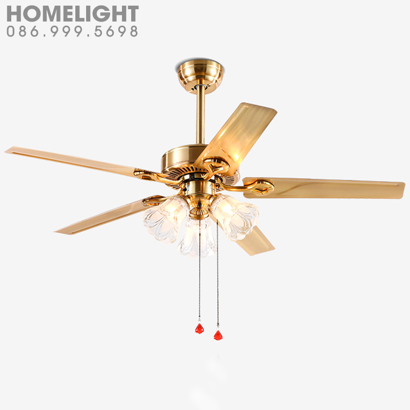 Đèn quạt trần trang trí HL-FAN6501TA