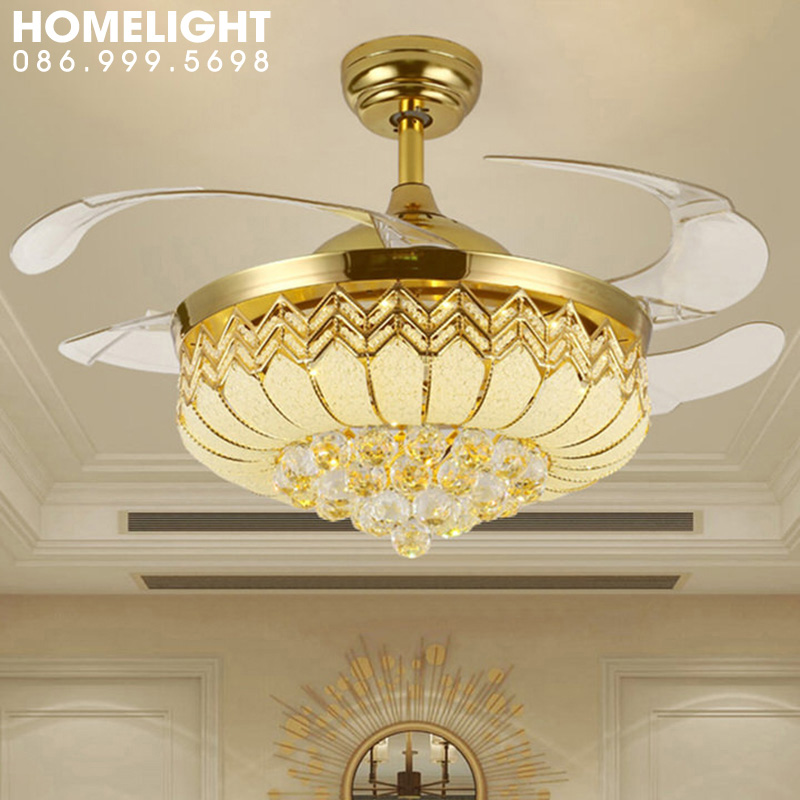 Quạt trần đèn trang trí – HL-FAN012