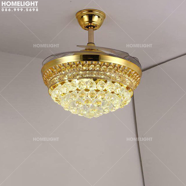 Đèn chùm quạt trần -HL-FAN002
