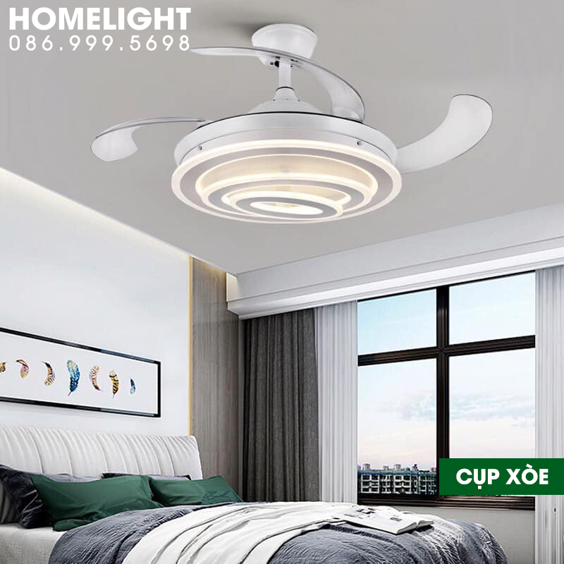 Quạt trần đèn cánh cụp xòe cao cấp – GMN39