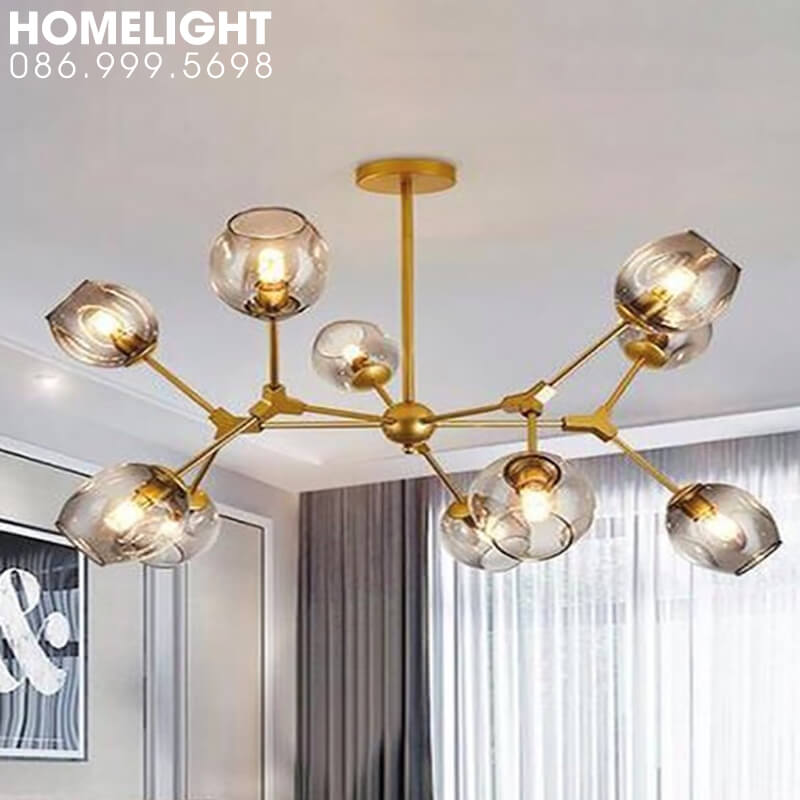 Đèn thả pha lê hiện đại – LADY106-10V