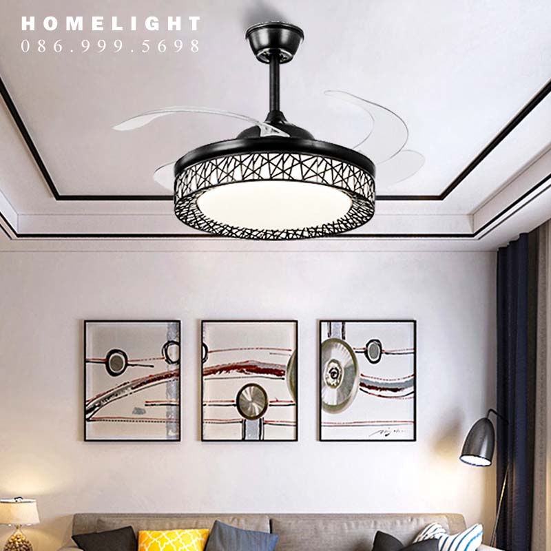 Quạt trần có đèn trang trí cụp xòe GMN52