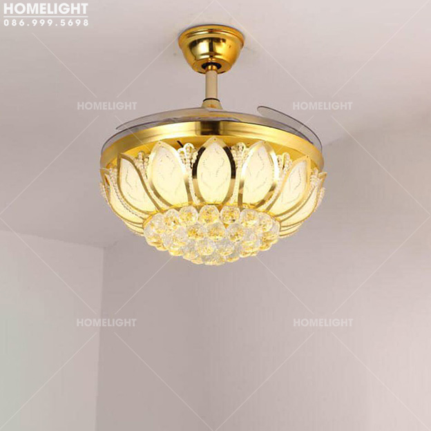 Quạt trần đèn cánh cụp – HL-FAN001