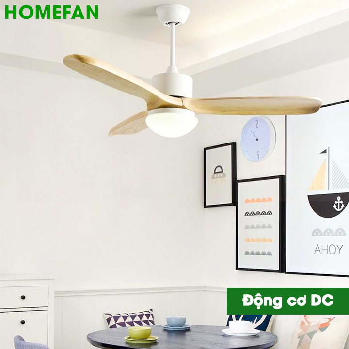 Quạt trần liền đèn cánh gỗ – HL-FAN690