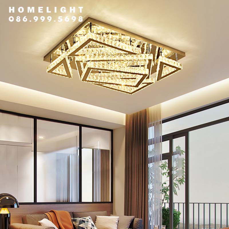 Đèn chùm ốp pha lê OPL020N
