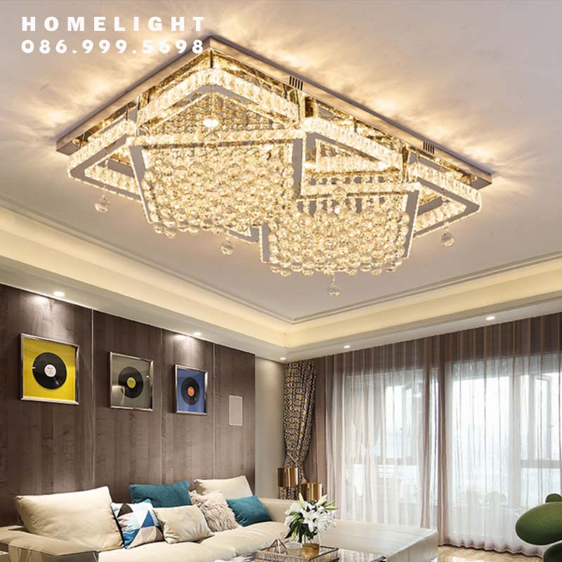 Đèn chùm ốp pha lê OPL022L
