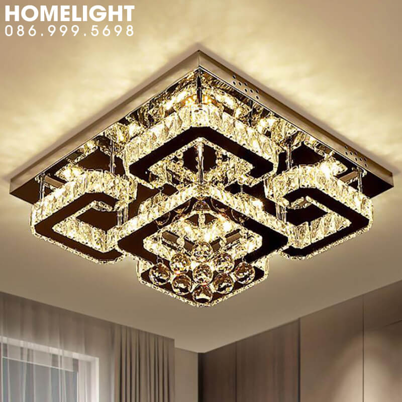 Đèn chùm pha lê ốp trần OPL002-N