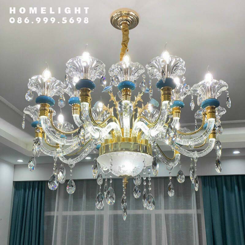 Đèn chùm pha lê tân cổ điển CHKB001