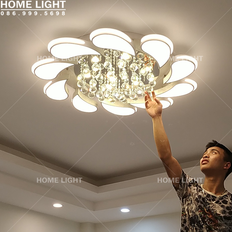 Đèn chùm pha lê phòng khách – OPLADY11-10