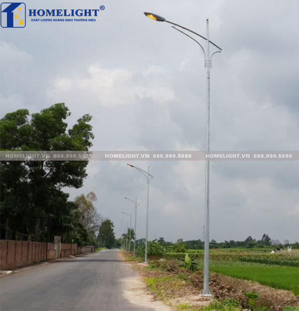 Cột đèn tròn côn rời cần đơn