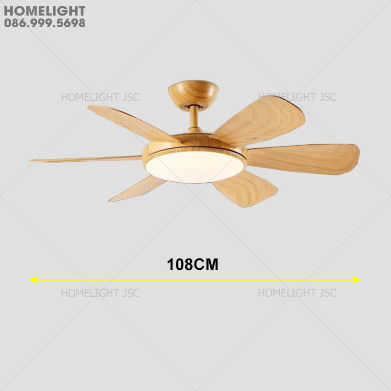 Quạt trần đèn HLFAN 683V