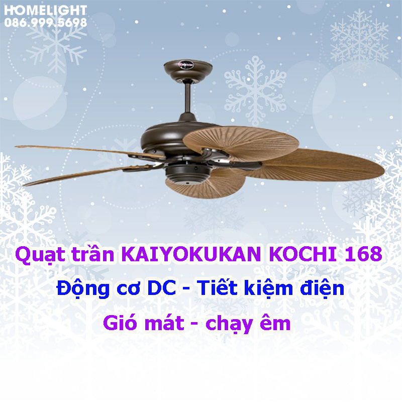 Quạt trần KAIYOKUKAN KOCHI 168