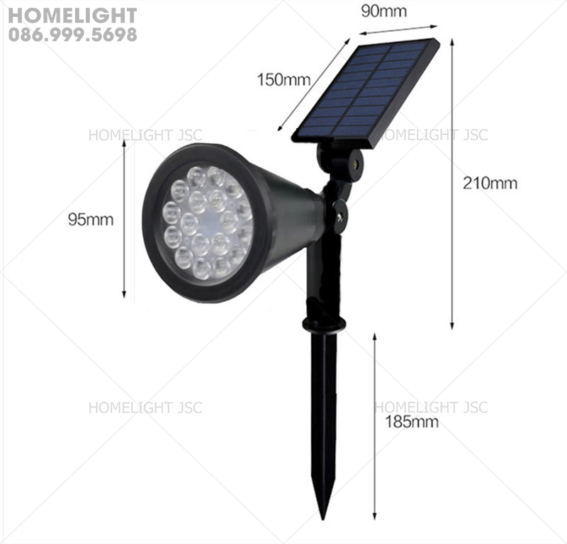 Đèn cắm cỏ năng lượng Mặt Trời NLMT – LC11A