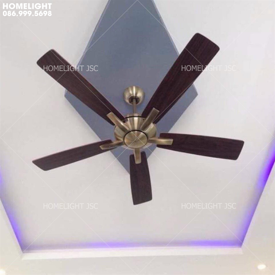 Quạt trần cánh gỗ HLFAN858