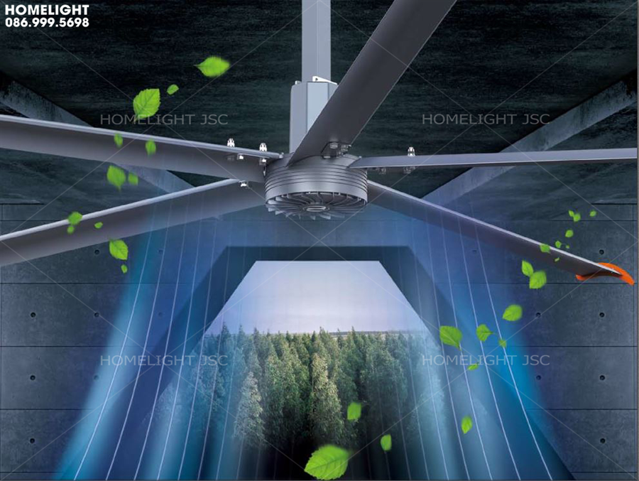 Quạt trần công nghiệp HL – HVLS