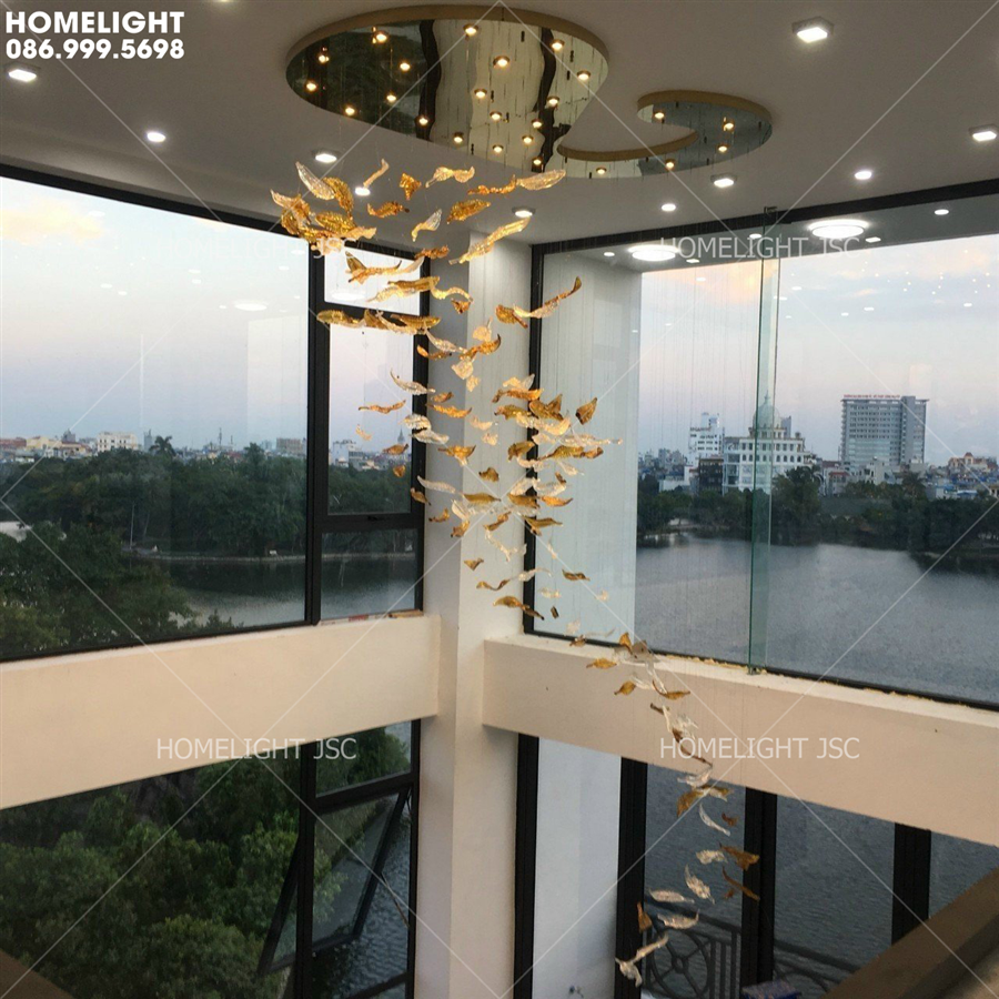 Đèn chùm thả thông tầng CTTT019