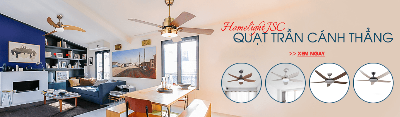 Quạt cánh thẳng CỦa Homelight